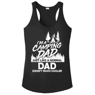 Camping Dad Just Like A Normal Dad But Much Cooler Ladies PosiCharge Competitor Racerback Tank