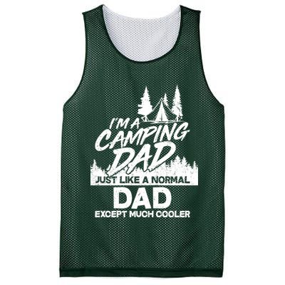 Camping Dad Just Like A Normal Dad But Much Cooler Mesh Reversible Basketball Jersey Tank