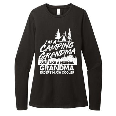 Camping Grandma Womens CVC Long Sleeve Shirt