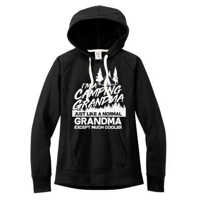 Camping Grandma Women's Fleece Hoodie