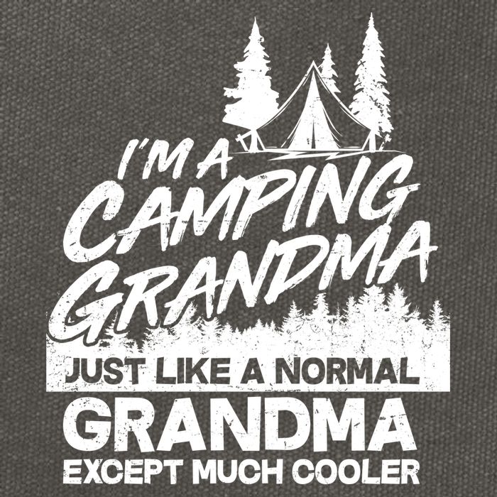 Camping Grandma Cotton Canvas Backpack