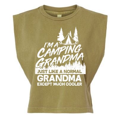 Camping Grandma Garment-Dyed Women's Muscle Tee