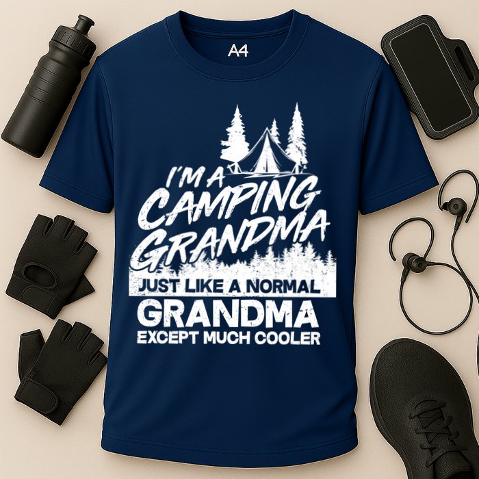 Camping Grandma Cooling Performance Crew T-Shirt