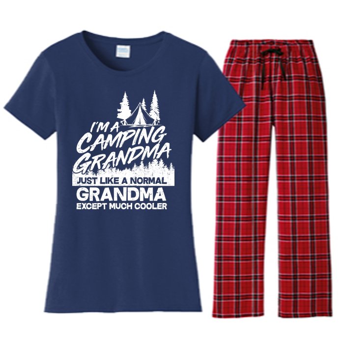 Camping Grandma Women's Flannel Pajama Set