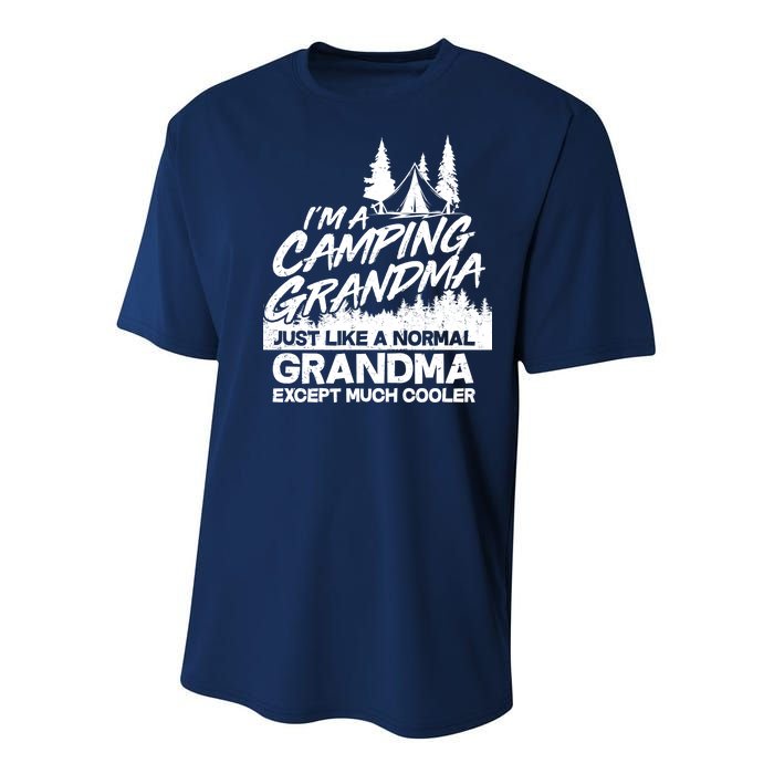 Camping Grandma Youth Performance Sprint T-Shirt