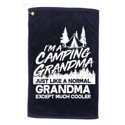 Camping Grandma Golf Towel