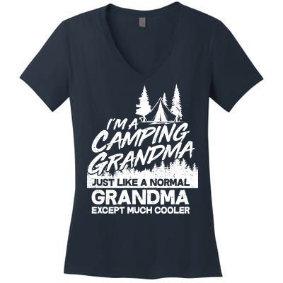 Camping Grandma Women's V-Neck T-Shirt