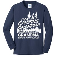 Camping Grandma Kids Long Sleeve Shirt