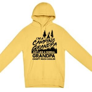 Camping Grandpa Premium Pullover Hoodie