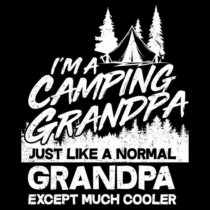 Camping Grandpa Bucket Hat