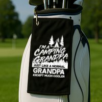 Camping Grandpa Golf Towel