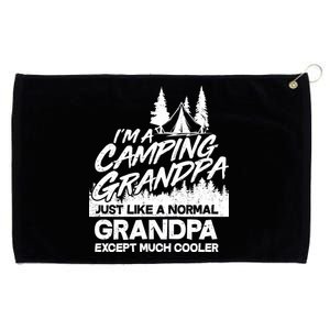 Camping Grandpa Grommeted Golf Towel