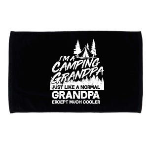 Camping Grandpa Microfiber Hand Towel