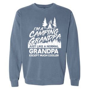 Camping Grandpa Garment-Dyed Sweatshirt