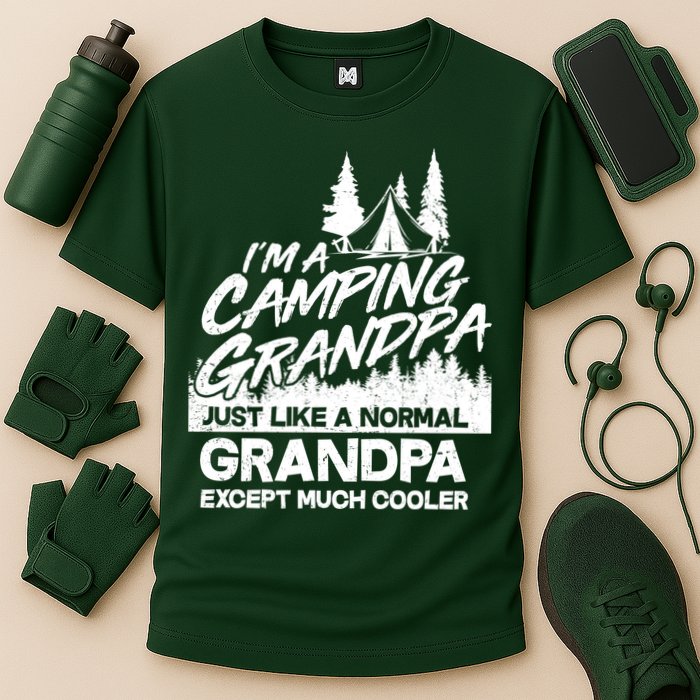 Camping Grandpa Cooling Performance Crew T-Shirt
