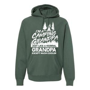 Camping Grandpa Premium Hoodie