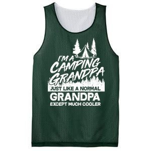 Camping Grandpa Mesh Reversible Basketball Jersey Tank