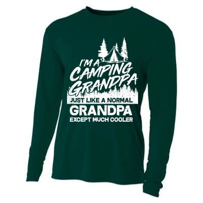 Camping Grandpa Cooling Performance Long Sleeve Crew