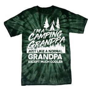 Camping Grandpa Tie-Dye T-Shirt