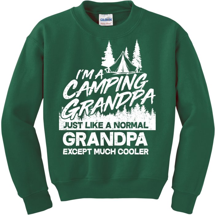 Camping Grandpa Kids Sweatshirt