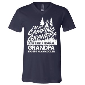 Camping Grandpa V-Neck T-Shirt