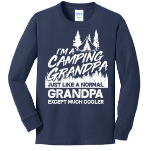 Camping Grandpa Kids Long Sleeve Shirt