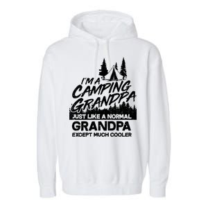 Camping Grandpa Garment-Dyed Fleece Hoodie