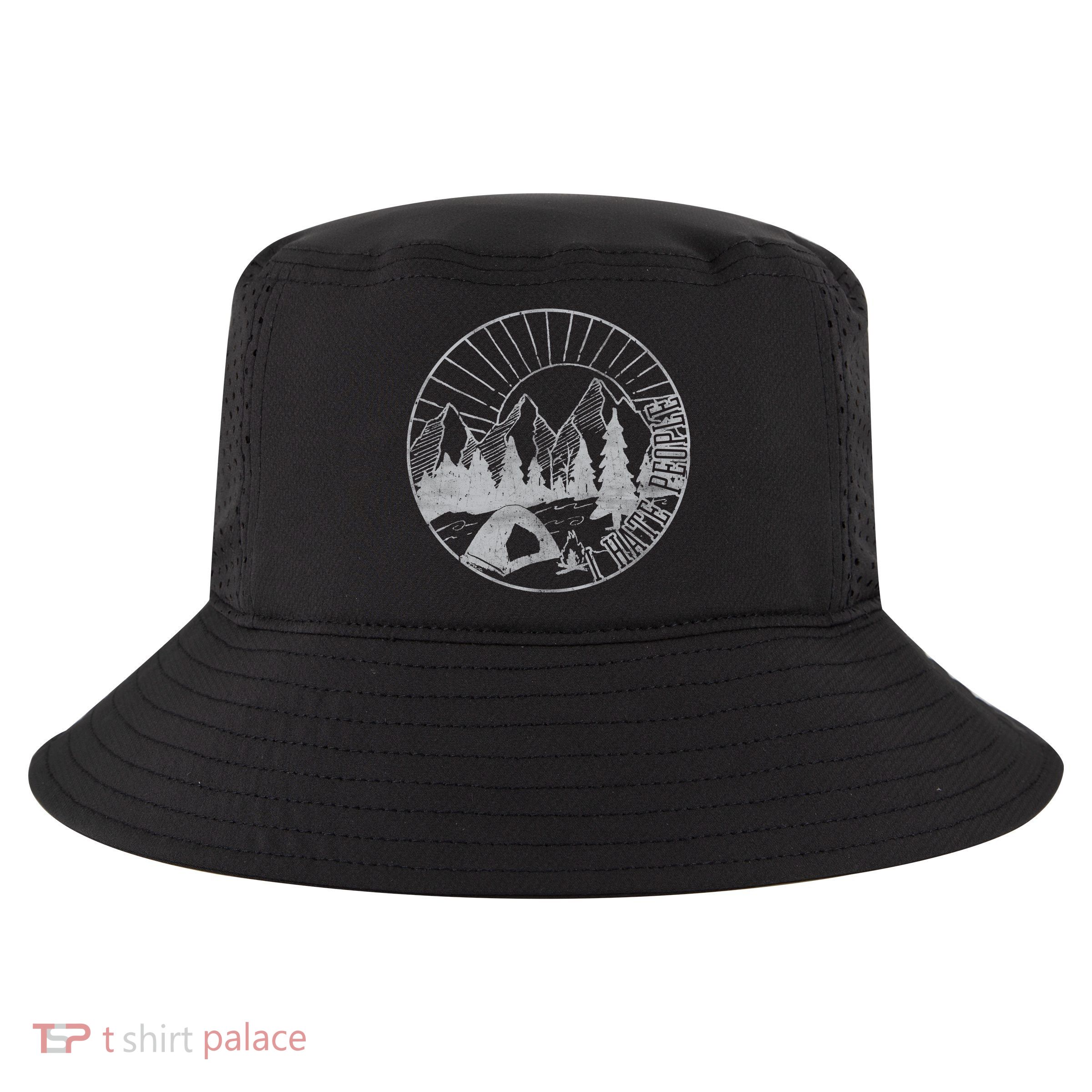Camping I Hate People Cool Comfort Performance Bucket Hat