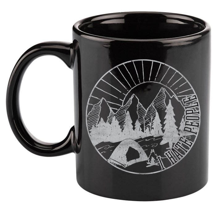 Camping I Hate People 11oz C Handle Ceramic Mug