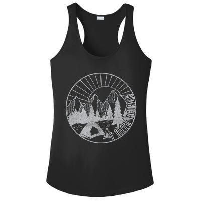 Camping I Hate People Ladies PosiCharge Competitor Racerback Tank