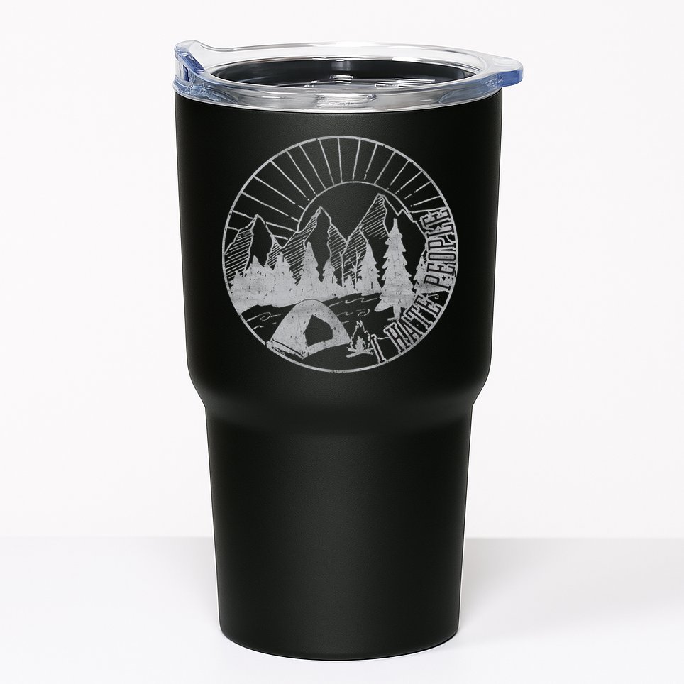 Camping I Hate People Tumbler