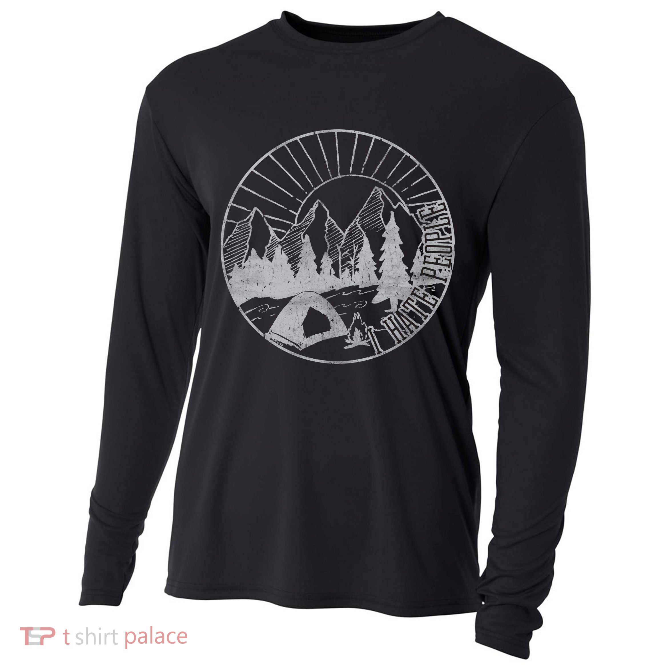 Camping I Hate People Cooling Performance Long Sleeve Crew