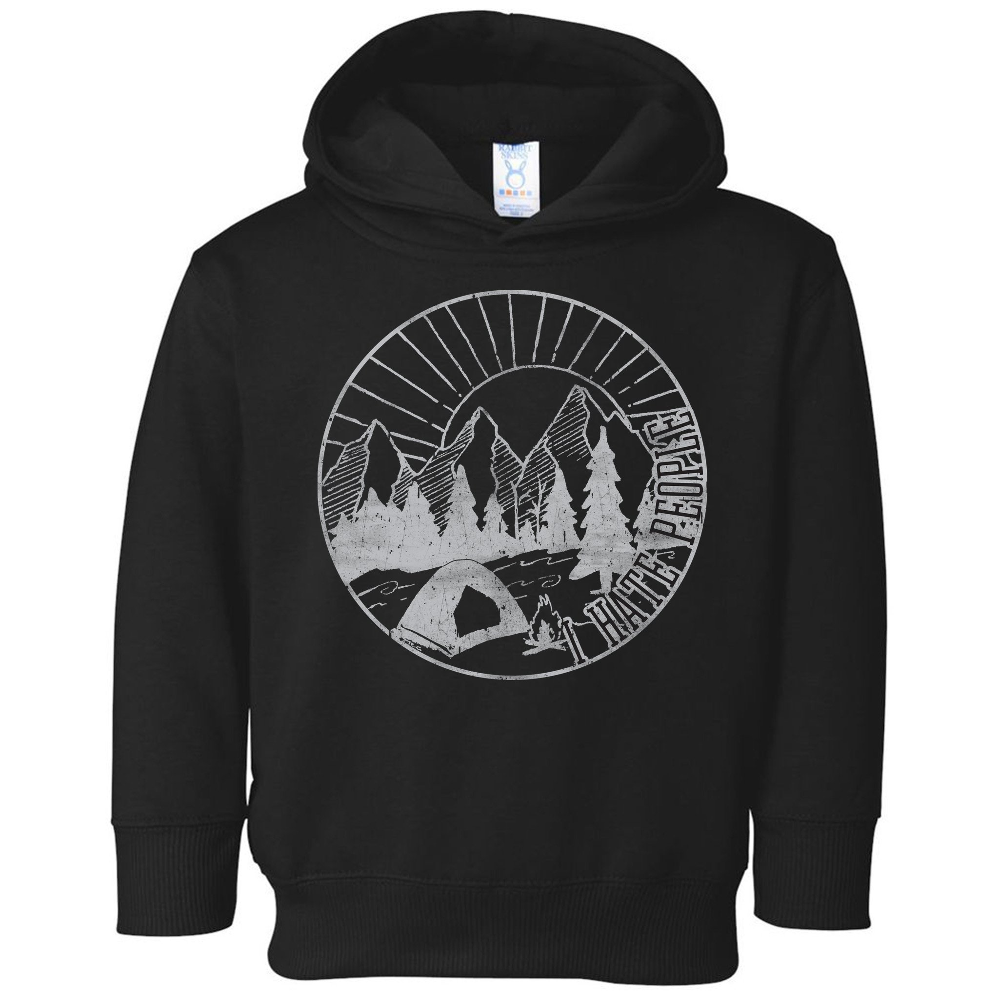 Camping I Hate People Toddler Hoodie