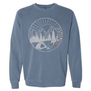 Camping I Hate People Garment-Dyed Sweatshirt