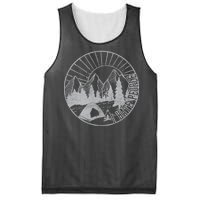 Camping I Hate People Mesh Reversible Basketball Jersey Tank