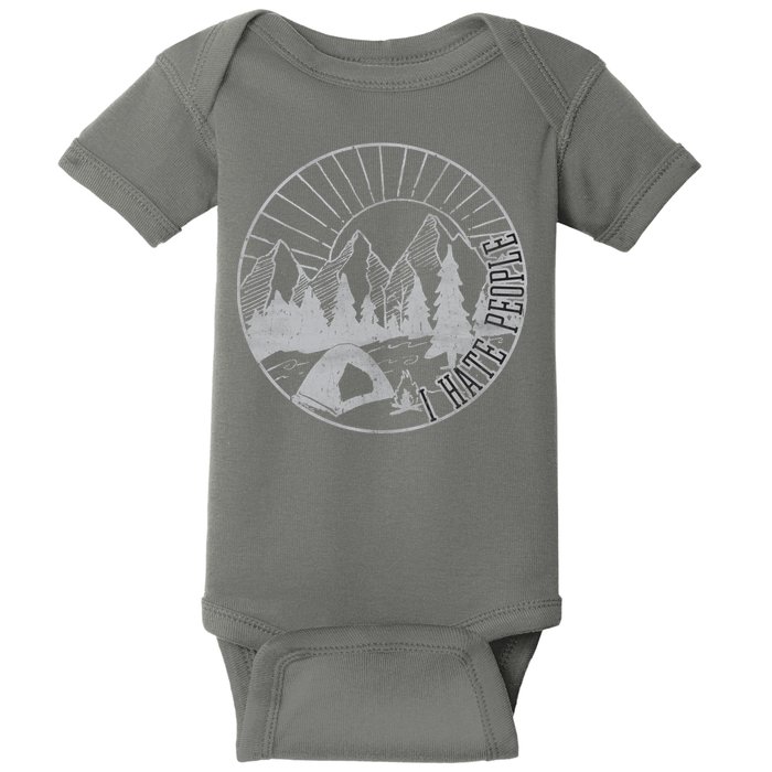 Camping I Hate People Baby Bodysuit