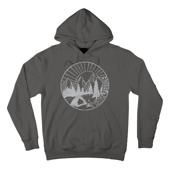 Camping I Hate People Tall Hoodie