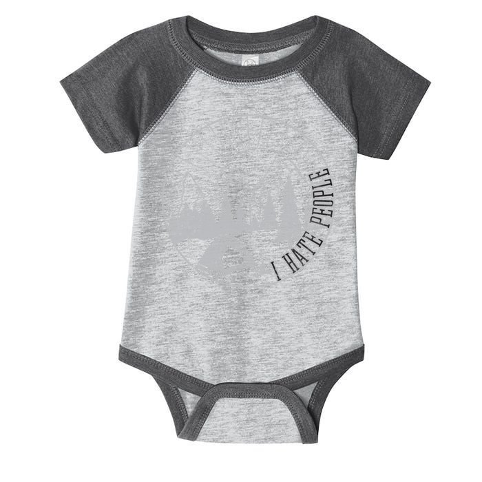 Camping I Hate People Infant Baby Jersey Bodysuit