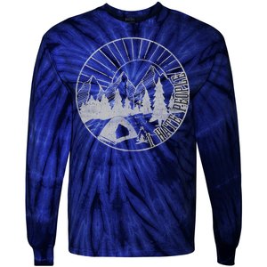 Camping I Hate People Tie-Dye Long Sleeve Shirt