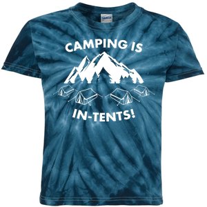 Camping Is In Tents Intents Funny  Kids Tie-Dye T-Shirt