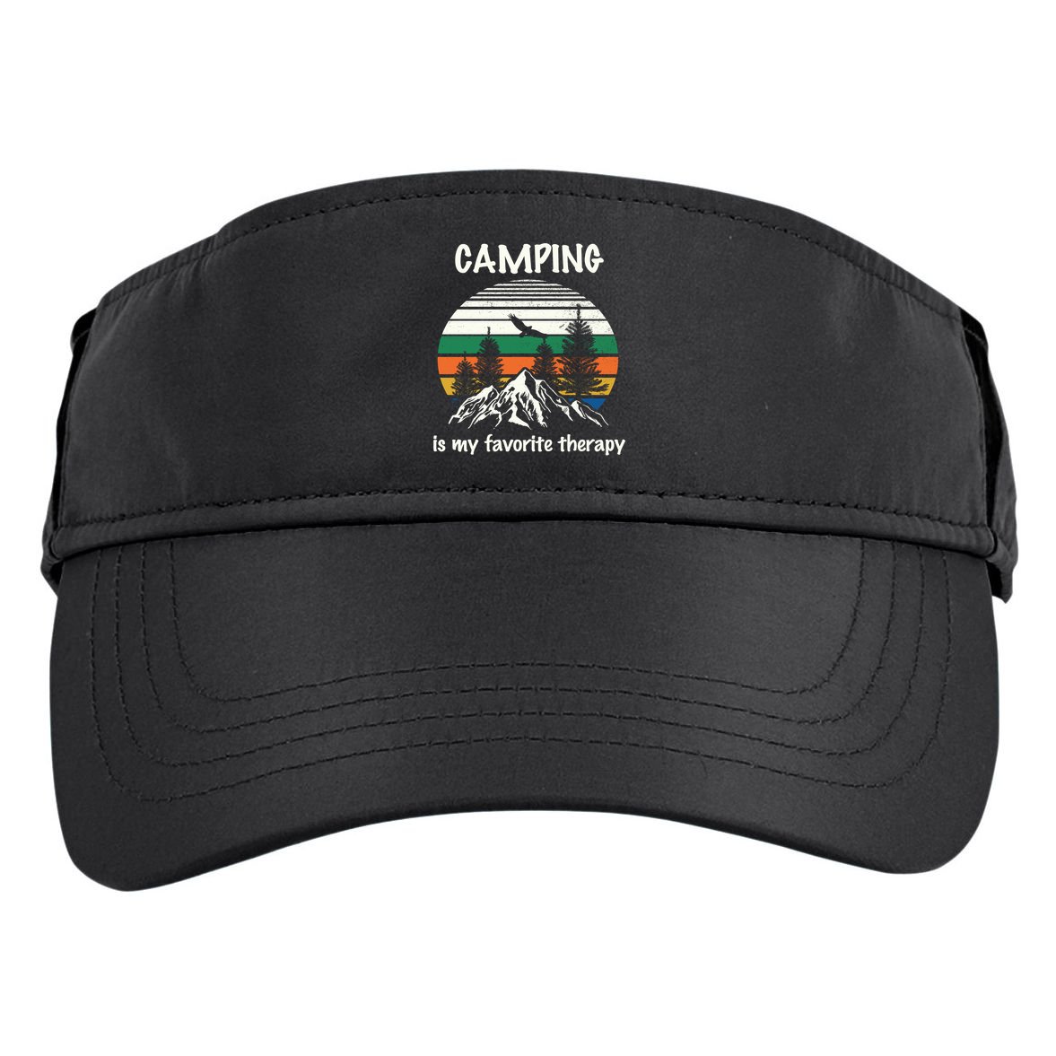 Camping Is My Therapy Adult Drive Performance Visor