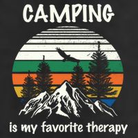 Camping Is My Therapy Adult Drive Performance Visor