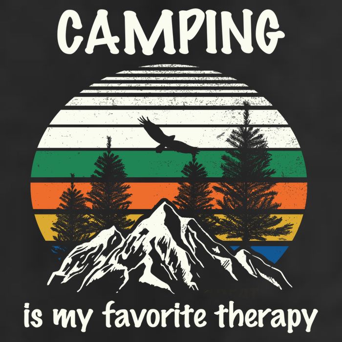 Camping Is My Therapy Adult Drive Performance Visor