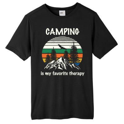 Camping Is My Therapy Tall Fusion ChromaSoft Performance T-Shirt