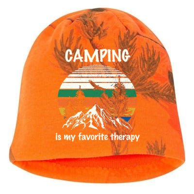 Camping Is My Therapy Kati - Camo Knit Beanie