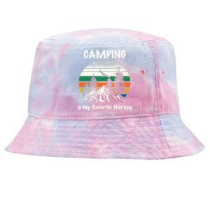 Camping Is My Therapy Tie-Dyed Bucket Hat