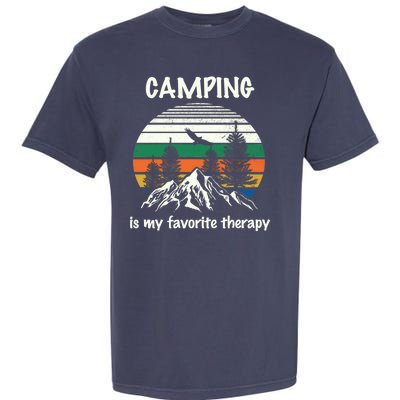 Camping Is My Therapy Garment-Dyed Heavyweight T-Shirt