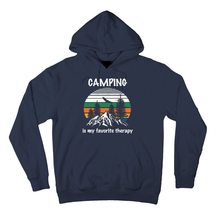 Camping Is My Therapy Hoodie