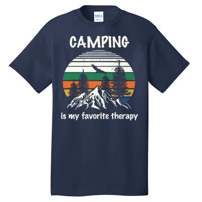 Camping Is My Therapy Tall T-Shirt