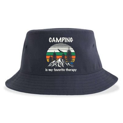 Camping Is My Therapy Sustainable Bucket Hat